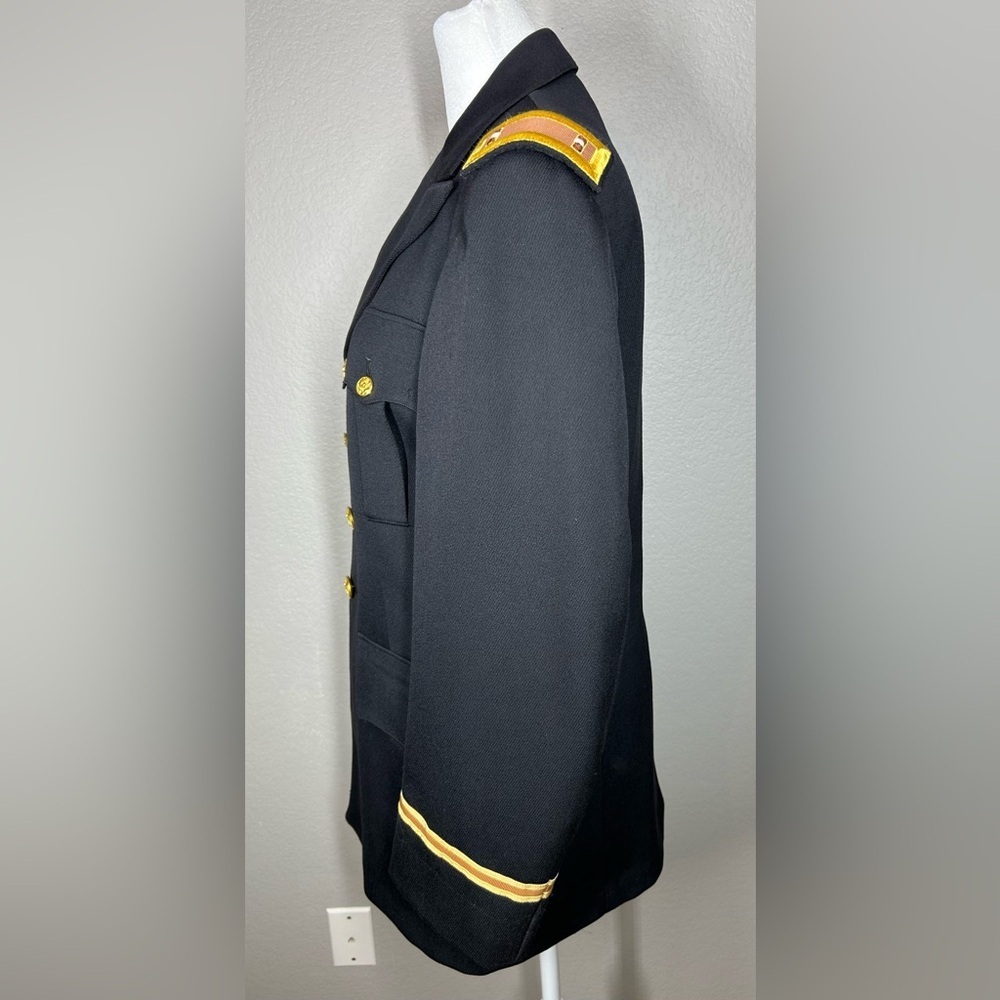United States Army Navy Blue Officers Jacket Size L Military Urban Uniform - Picture 5 of 14